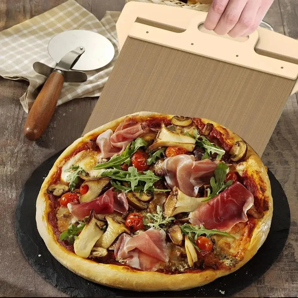 Pelle à Pizza Coulissante, planche à pizza bois